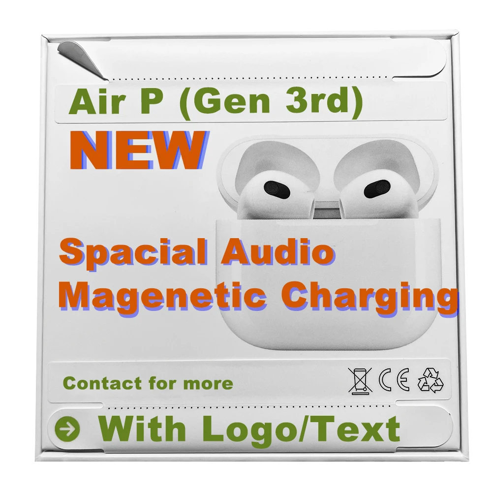 Air gen 3 1:1 4 headphone stereo True Wireless Earbuds TWS Air Earphone pods TWS for airpodding 3rd generation