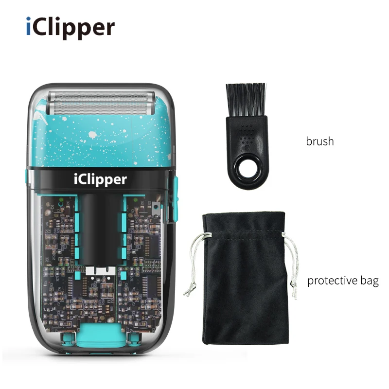 ICLIPPER-TX3 2022 New Design  Waterproof beard shaver  USB  Charging Rechargeable electric hair shaver