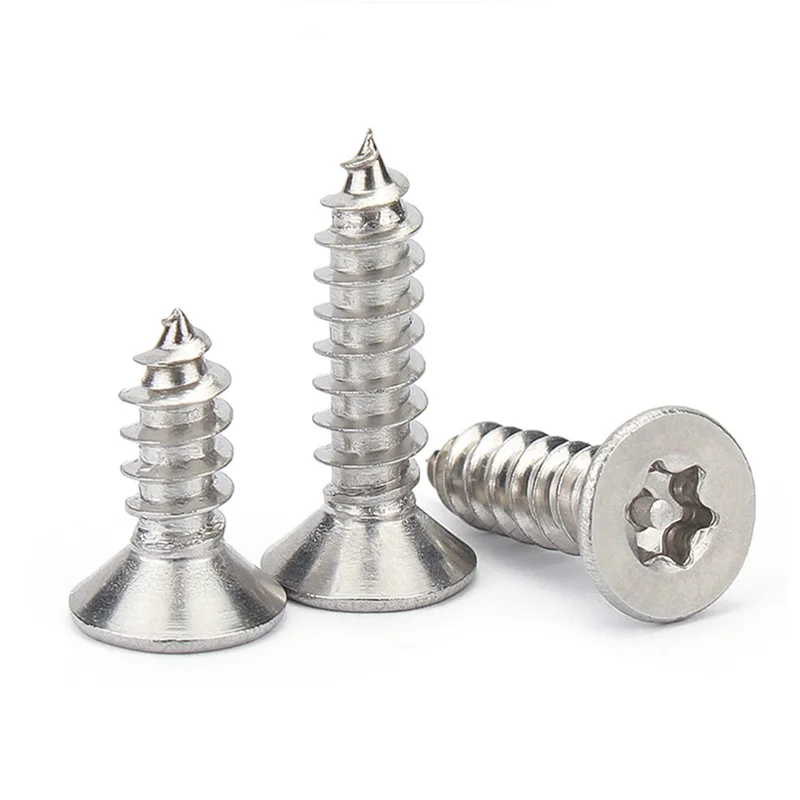 304 316 Stainless steel binding barrels and screws torx countersunk head chipboard self tapping screw m3 m4 m5 m6 m8