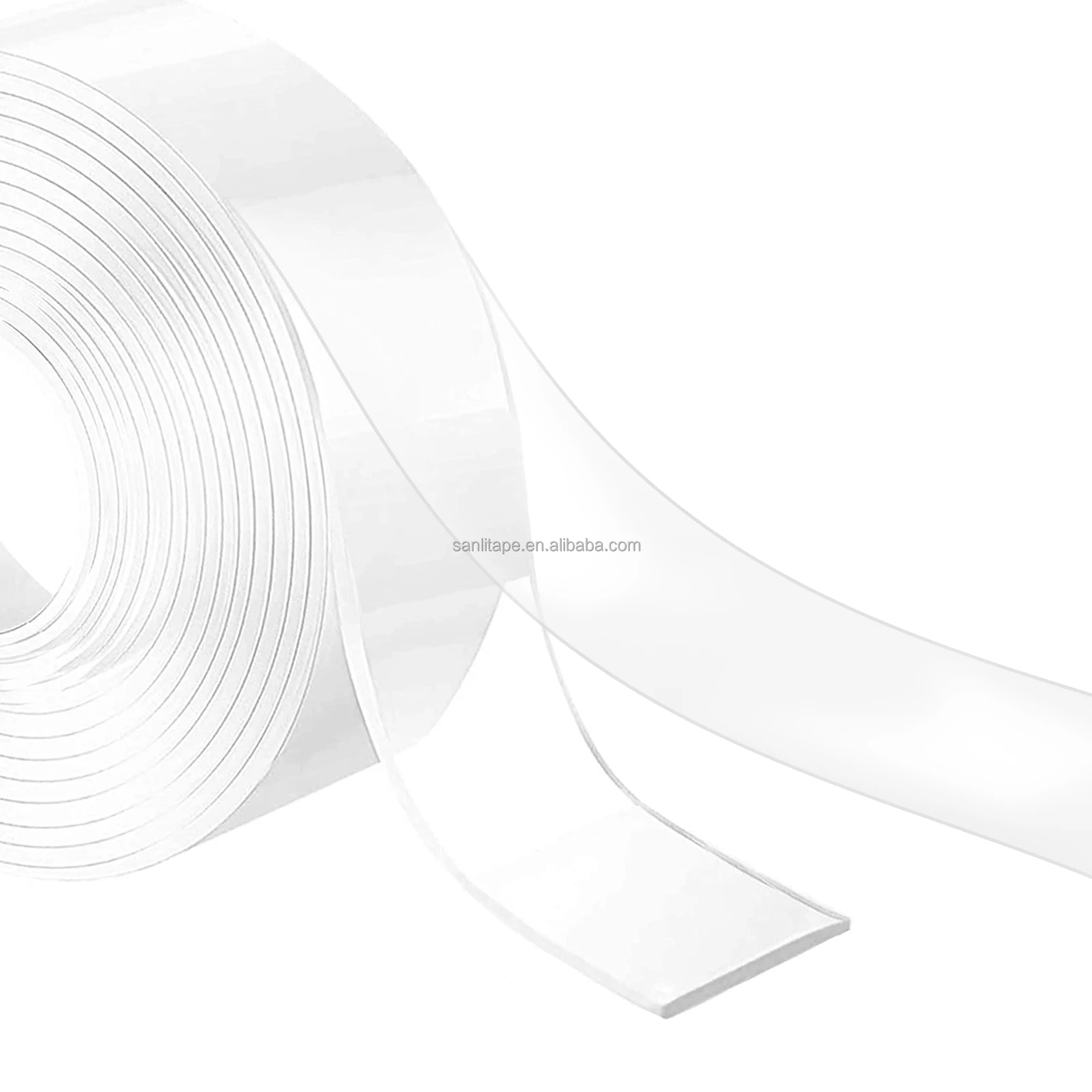 High Sticky Clear Tape Festival Decoration 1mm x 6mm x 3m Double Sided Adhesive Nano Tape