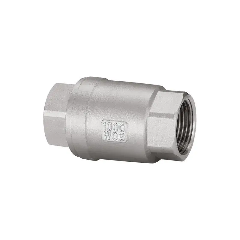 Straight-through stainless steel 304 manually mounted threaded vertical check valve
