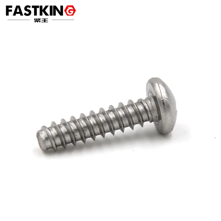 18-8 A2-70 round/pan head PB specifications stainless steel metal cross flat mouth flat tail self-tapping screw ISO7049