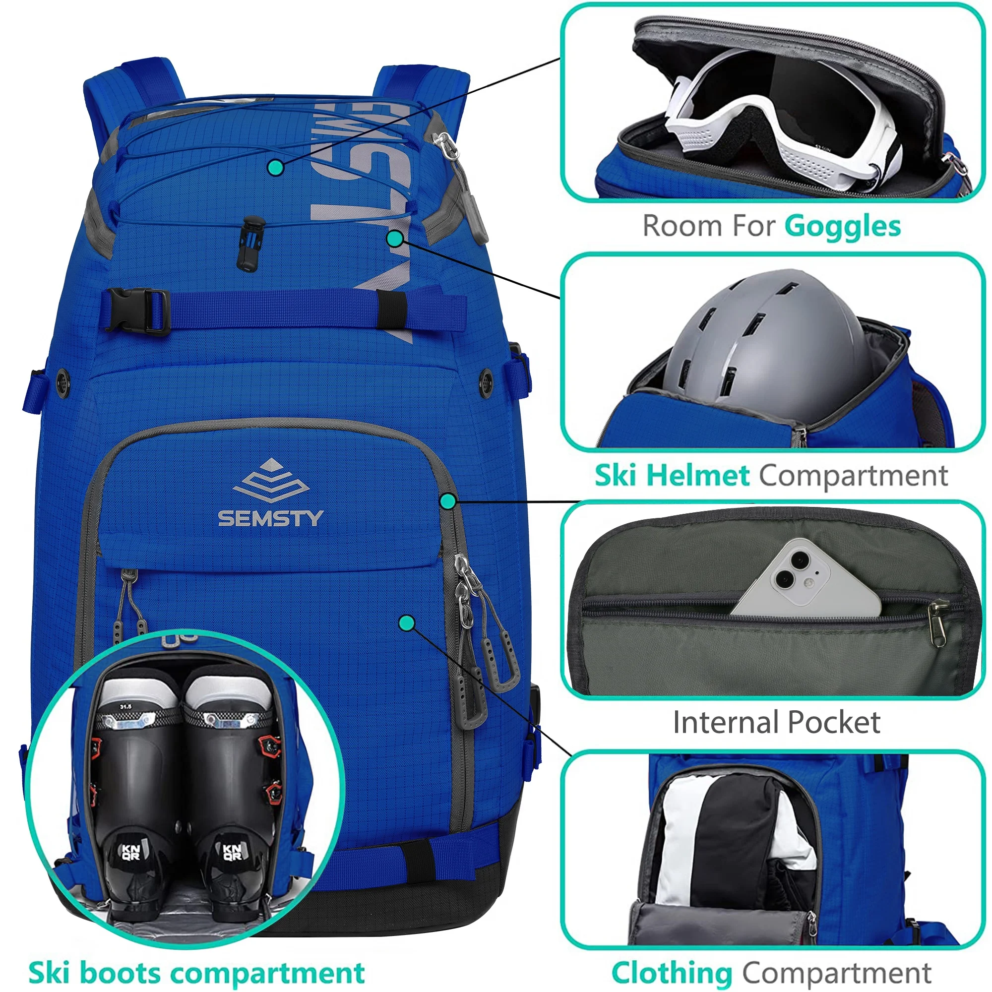The source of the new ski backpack waterproof outdoor multi-function large capacity snowboard bag