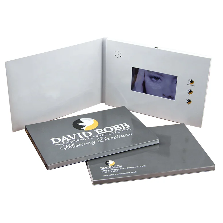 New inventions high quality oem items promotion advertising gift business lcd video mailer player greeting card bulk