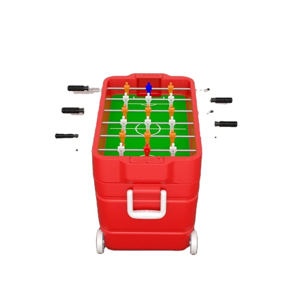 TR-hielera futbol,60L ICE cooler chest with Novel and perfect foosball soccer table toy juego de futbol,bottle light