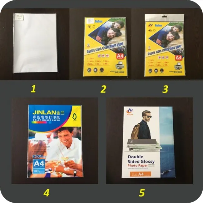 Professional Manufacturer 115g~300g Photo Paper A3 A4 Inkjet Glossy Paper Cheap Photo Paper