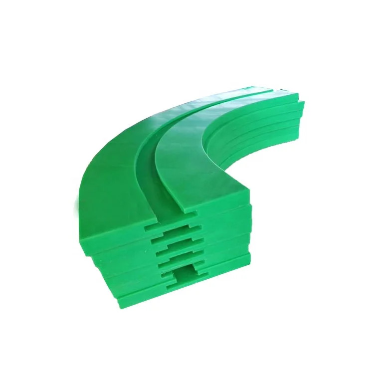 Custom CNC Linear Plastic Sliding Guide Rail / UHMWPE Sliding Conveyor Rails Chain Roller Guide