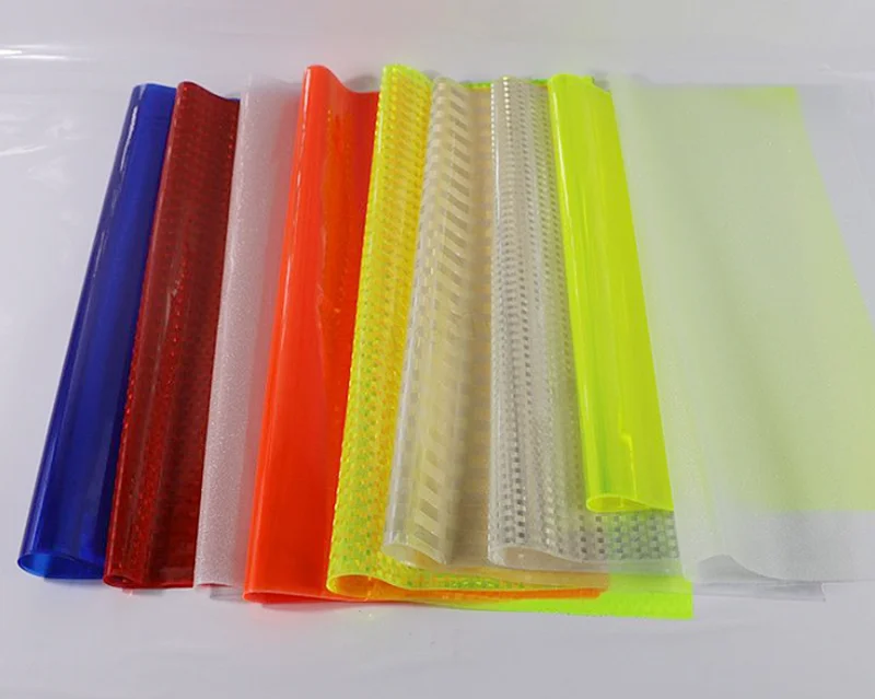 Reflective High intensity Vinyl Retro Flexible Non Self Adhesive Plastic Roll  Micro Prismatic PVC Reflective Sheet