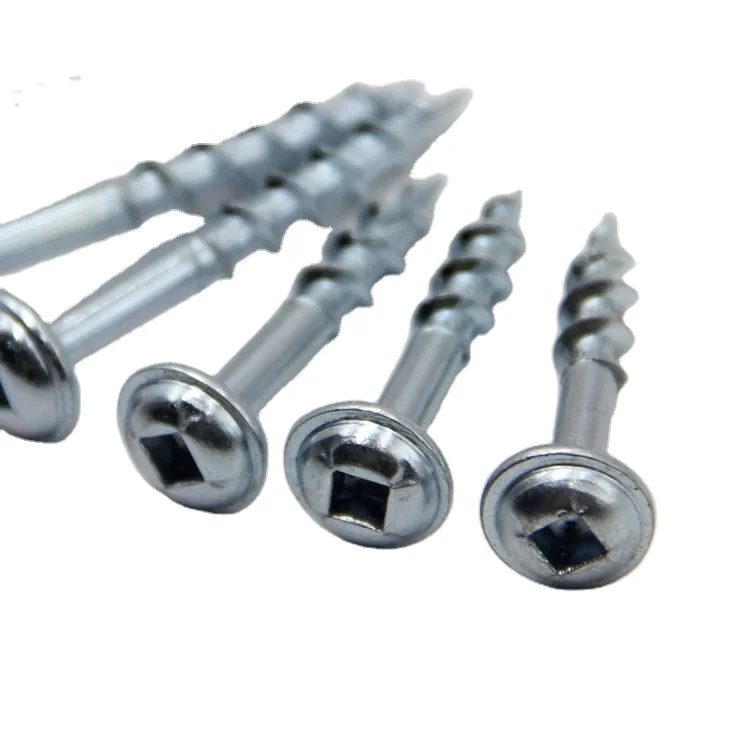 #8*1 coarse thread square drive round washer head pocket hole screws