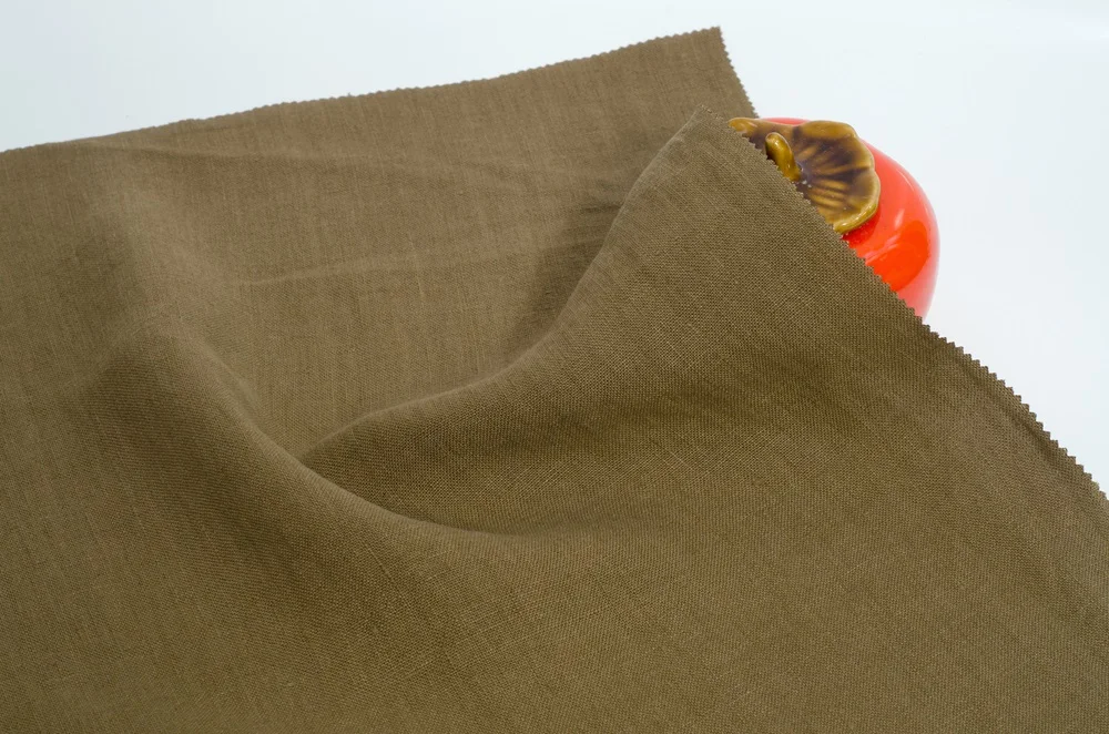 5621# High quality 100 hemp fabric stonewashed hemp 225g fabric for autumn winter clothing