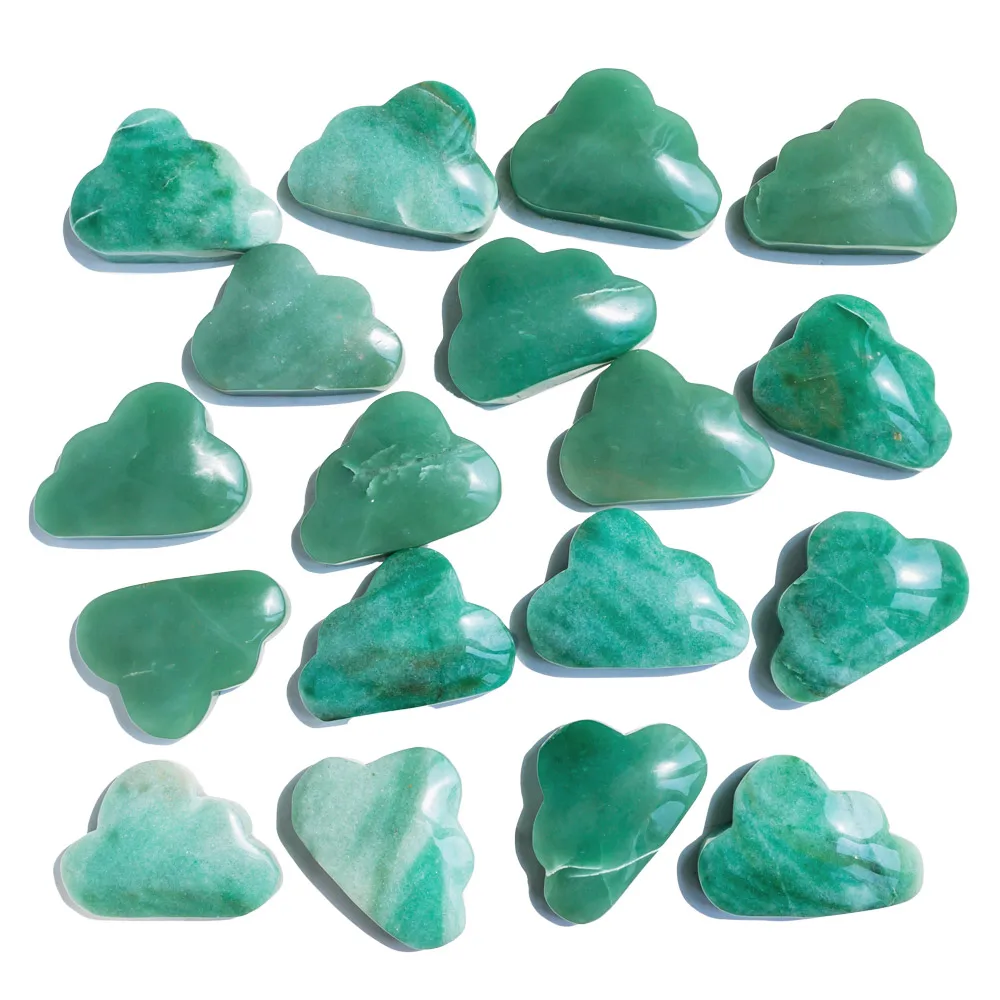 High Quality Crystal Crafts Gemstone Green Aventurine Cloud Crystal Carving Heal