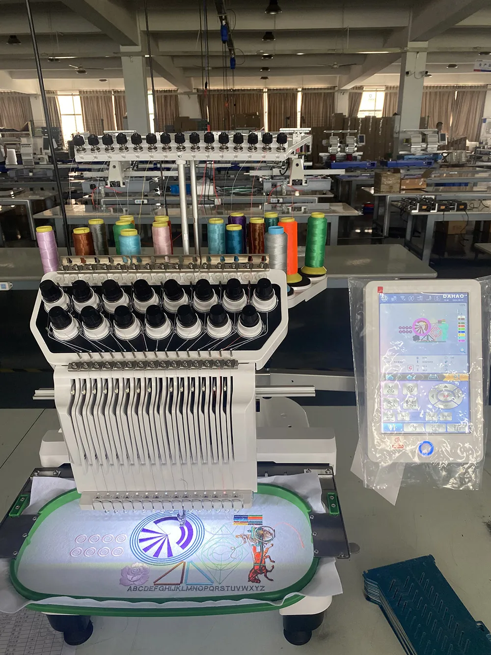 QK-3620 Factory single head 15 needles DAHAO new A15 computerized embroidery machine