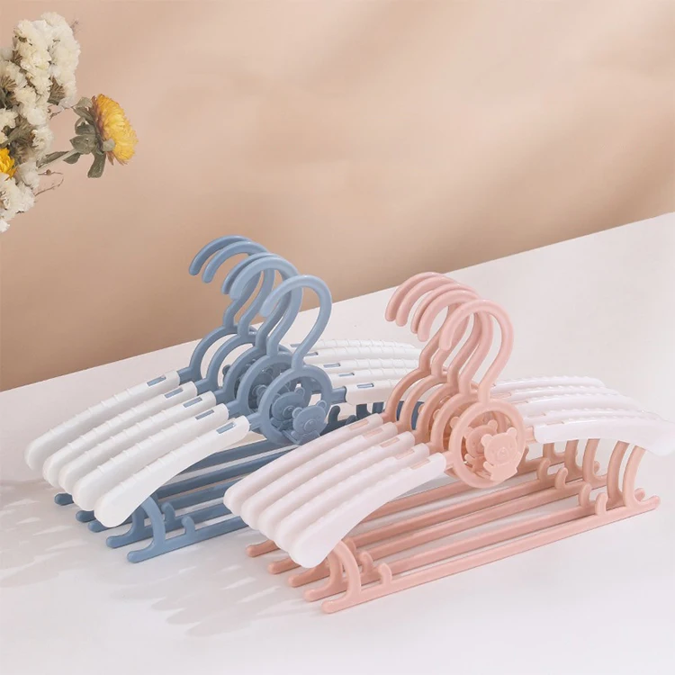 Fashion kids pp plastic nonslip clothes hangers non slip hangers