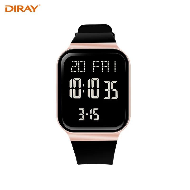 Factory wholesales fashion wrist waterpoof luminous custom calendar sport digital watch for men