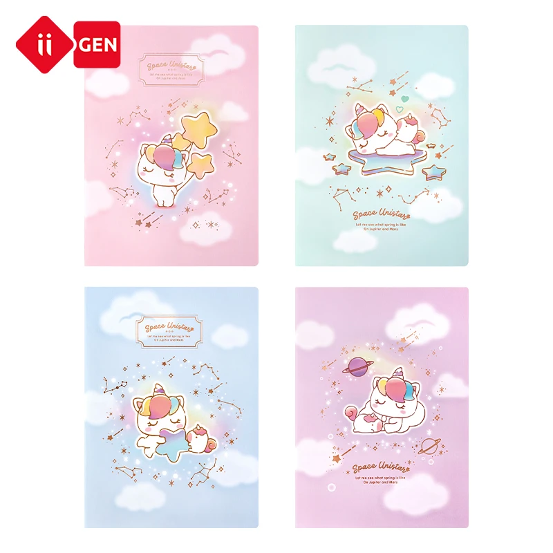 IIGEN custom kawaii notebook B5 cartoon design cute notebook promotion gifts for children,girls school stationery book