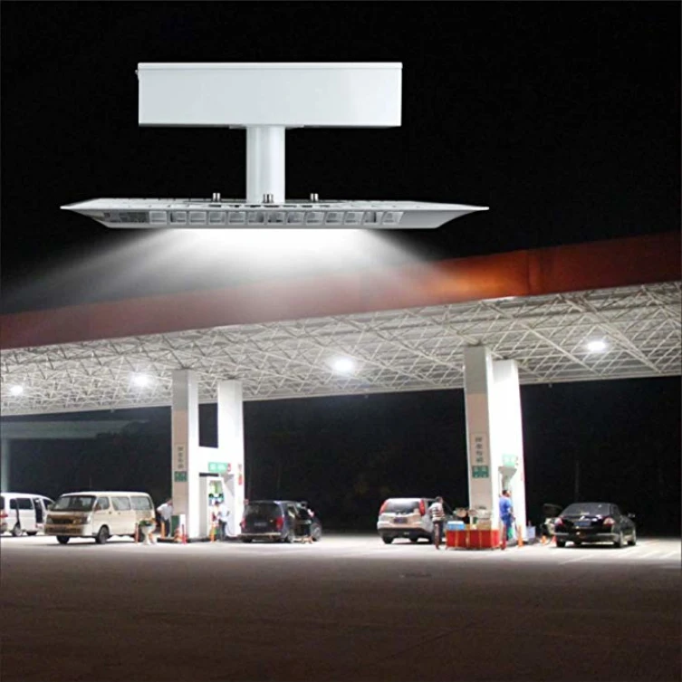 LED Canopy Lights Gas Station Ceiling Light Fixture IP65 Outdoor Ceiling Canopy Lamp Warehouse Store Security Highbay