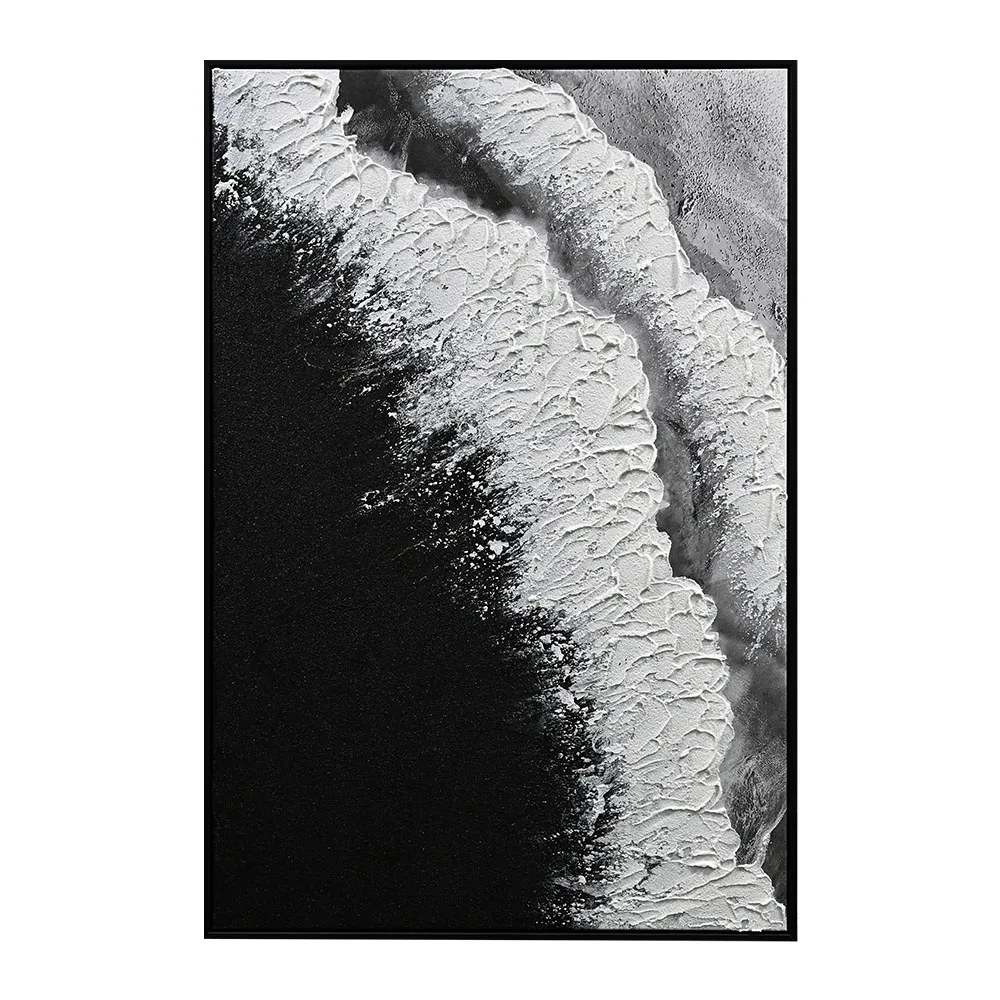 Прихожая ручная роспись текстуры штукатурка холст настенное искусство морской пейзаж картины