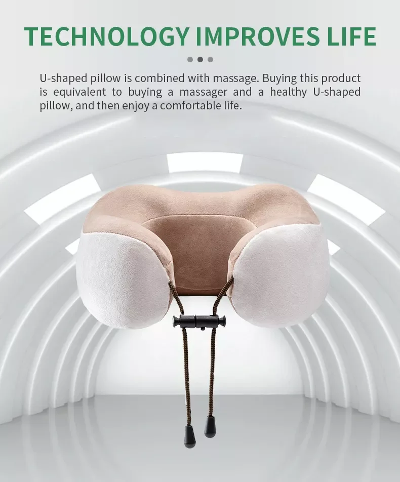 Factory Price U Shaped Kneading Neck Massage Travel Vibrating Pillow Car And Home  Massage Pillow Rechargeable Massage Pillow