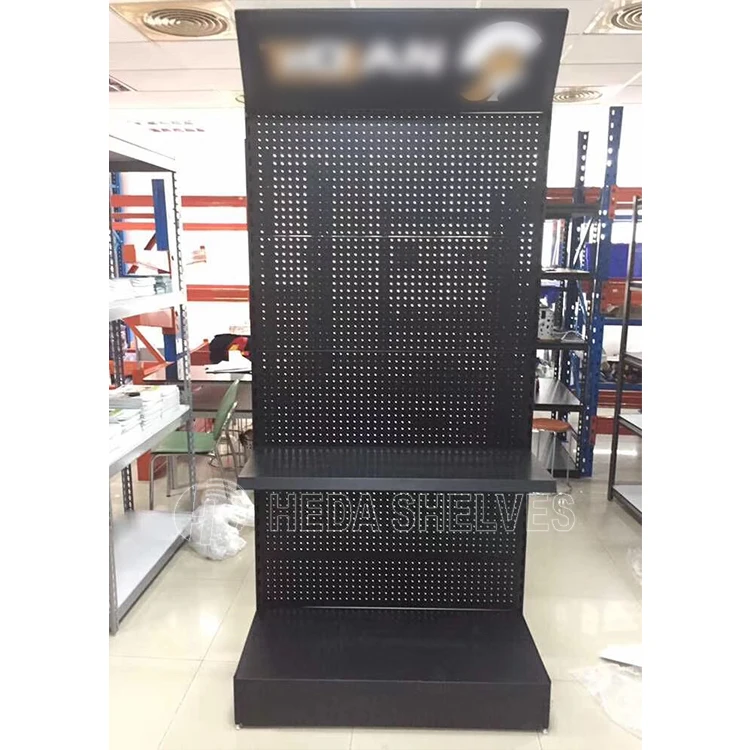 Floor Shop Fixture Peg Display Rack Accessory Hanging Auto Car Fixing Retail Tool Store Hardware Metal Pegboard Display Stand
