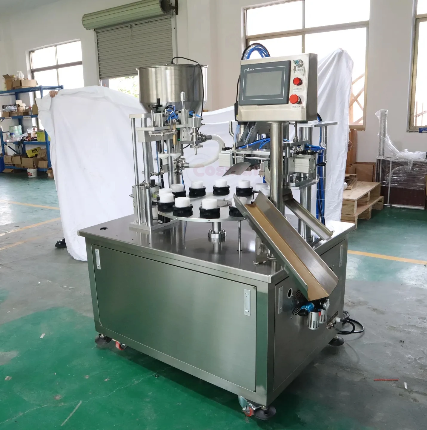 semi-auto inner heating collapsible tube filling and sealing machine cosmetic cream lotion gel tube filler and sealer