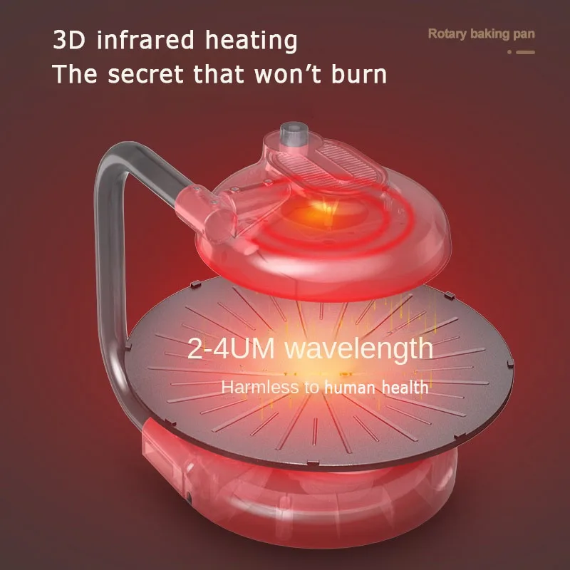 Large Indoor Fast Heat Up Auto Round Nonstick Grill Barbecue Infrared roaster Indoor Smokeless Electric Grill