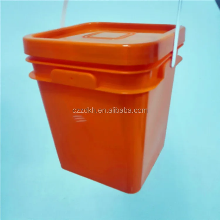 5l 10l 20l высококачественное химическое ведро квадратное пластиковое