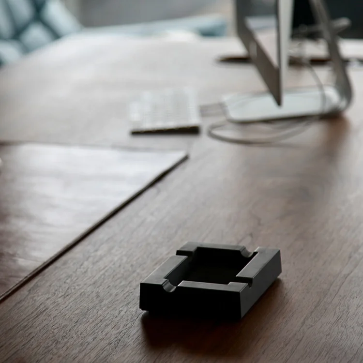 Wholesale unique original multi-color super large space can be customized rectangular home hotel cigar concrete ashtray