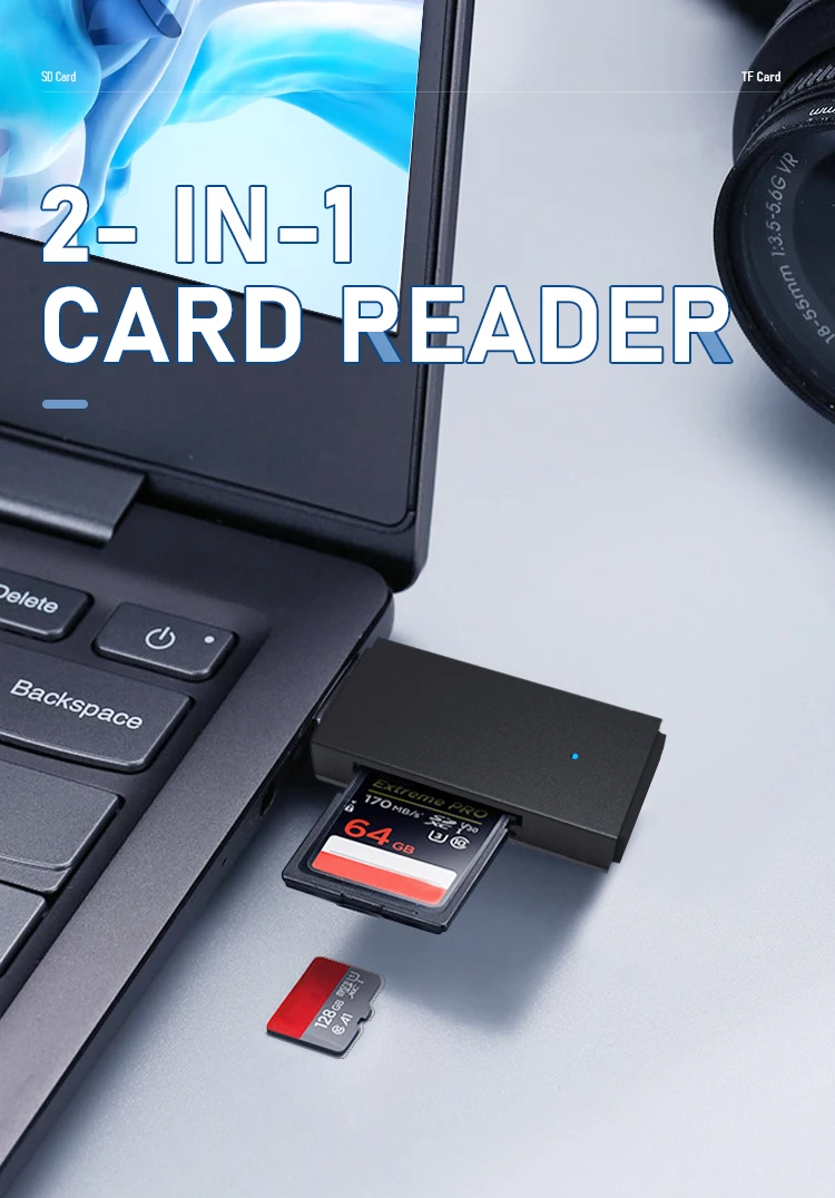 Super speed All in 1 Portable SD TF MS CF Card Reader USBC usb3.0 Memory OTG Card Reader Adapter With Type C for Laptop Computer