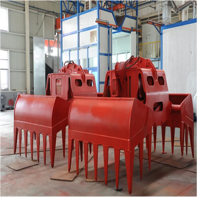 Domestic waste kitchen waste cement clinker Electro-hydraulic clamshell grab bucket hydraulic