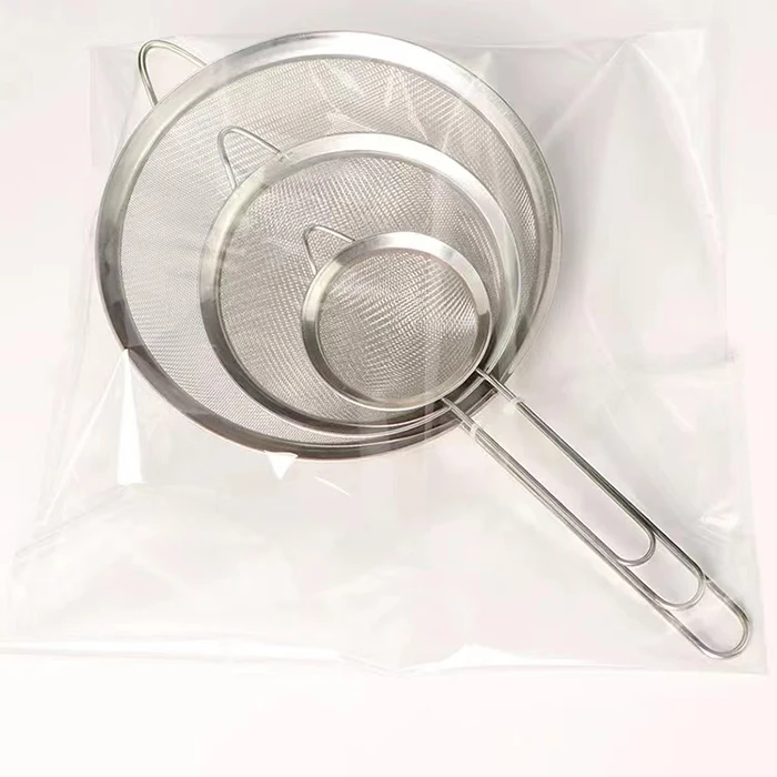 16cm Stainless Steel Oil Spoon Filter Skimmer Sieve Colander Mesh Strainer With steel Handle