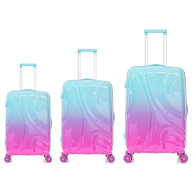 Factory Price 3 Pieces Pc Travel Trolley Luggage Bag Suitcases Luggage Sets With 360 Degree Wheel For Outdoors