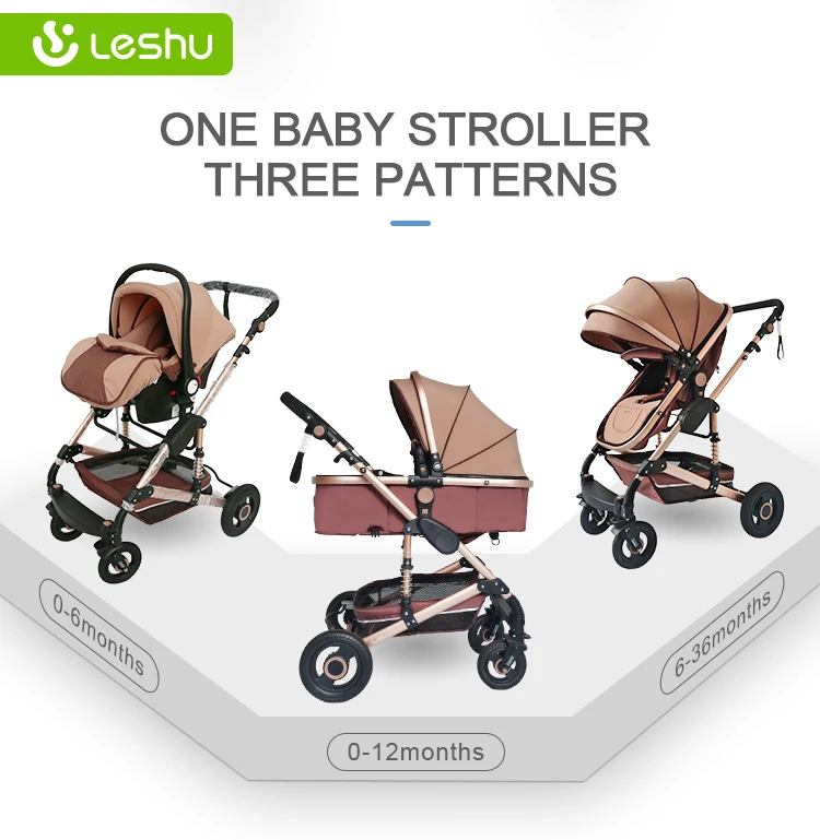 Carrinho de bebe poussette buggy travel pushchair foldable carriage kinderwagen luxury pram 3 In 1 baby strollers for sale