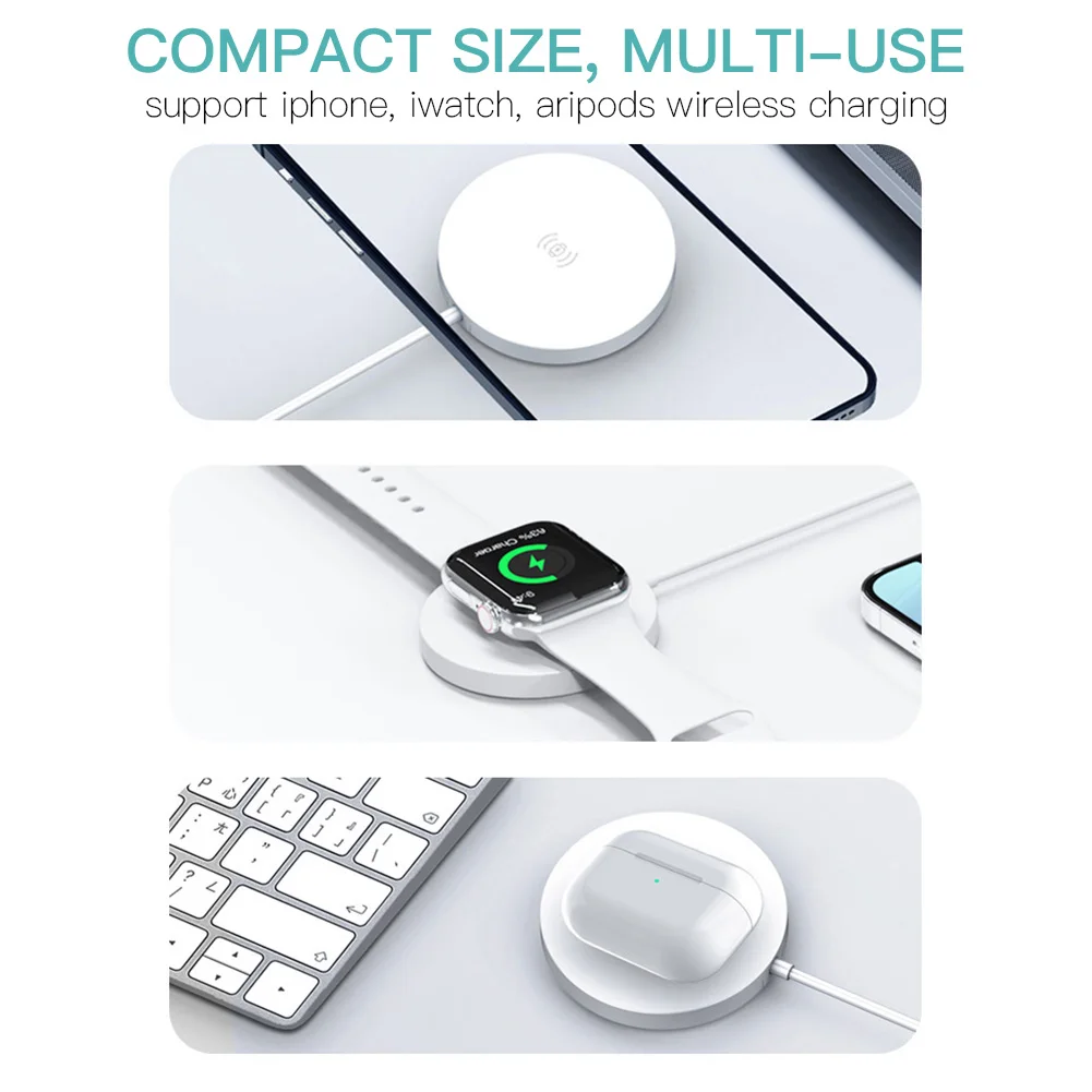 Wireless Charger Pad for iPhone 12 iPhone 13 Qi mobile airpods and iWatch 15W charger fast charger wireless with magnets