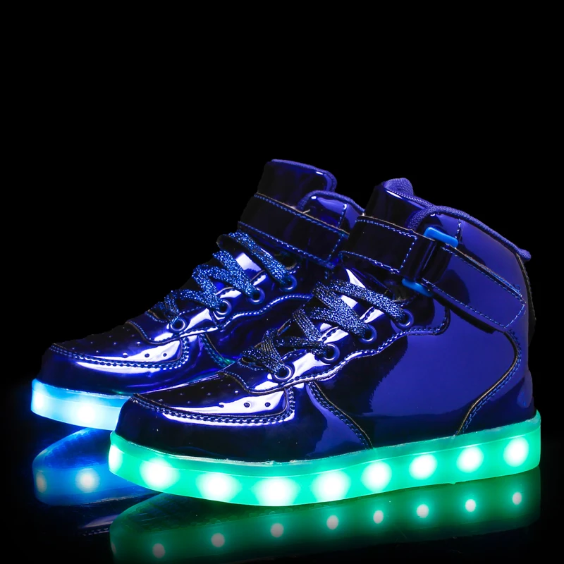 Custom Design Children Boys Girls Glowing Luminous Sneakers Usb Charging Led Shoes Kids Light Up Skate Shoes For Kids