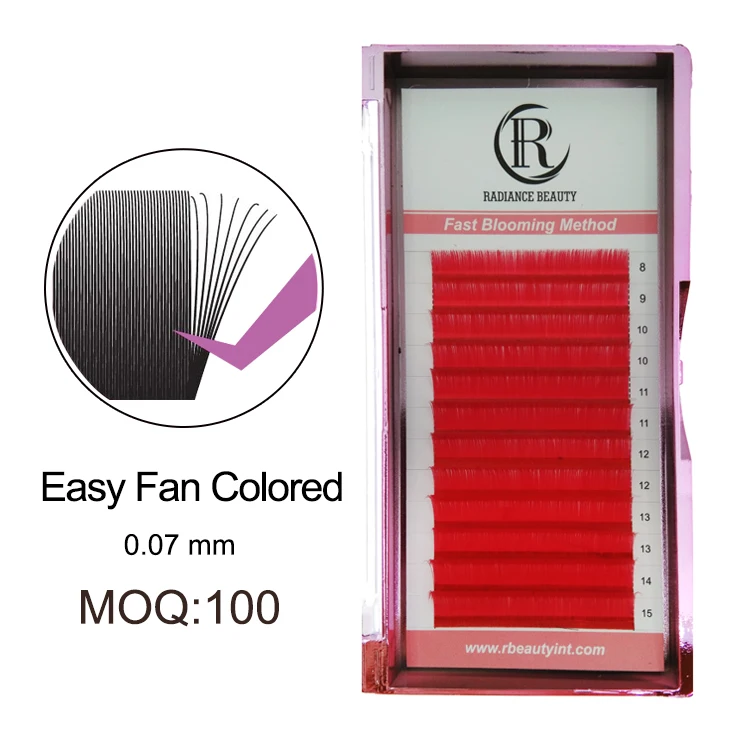 Kissme Bulk cashmere lash extension individual ellipse flat split tip eyelashes extension