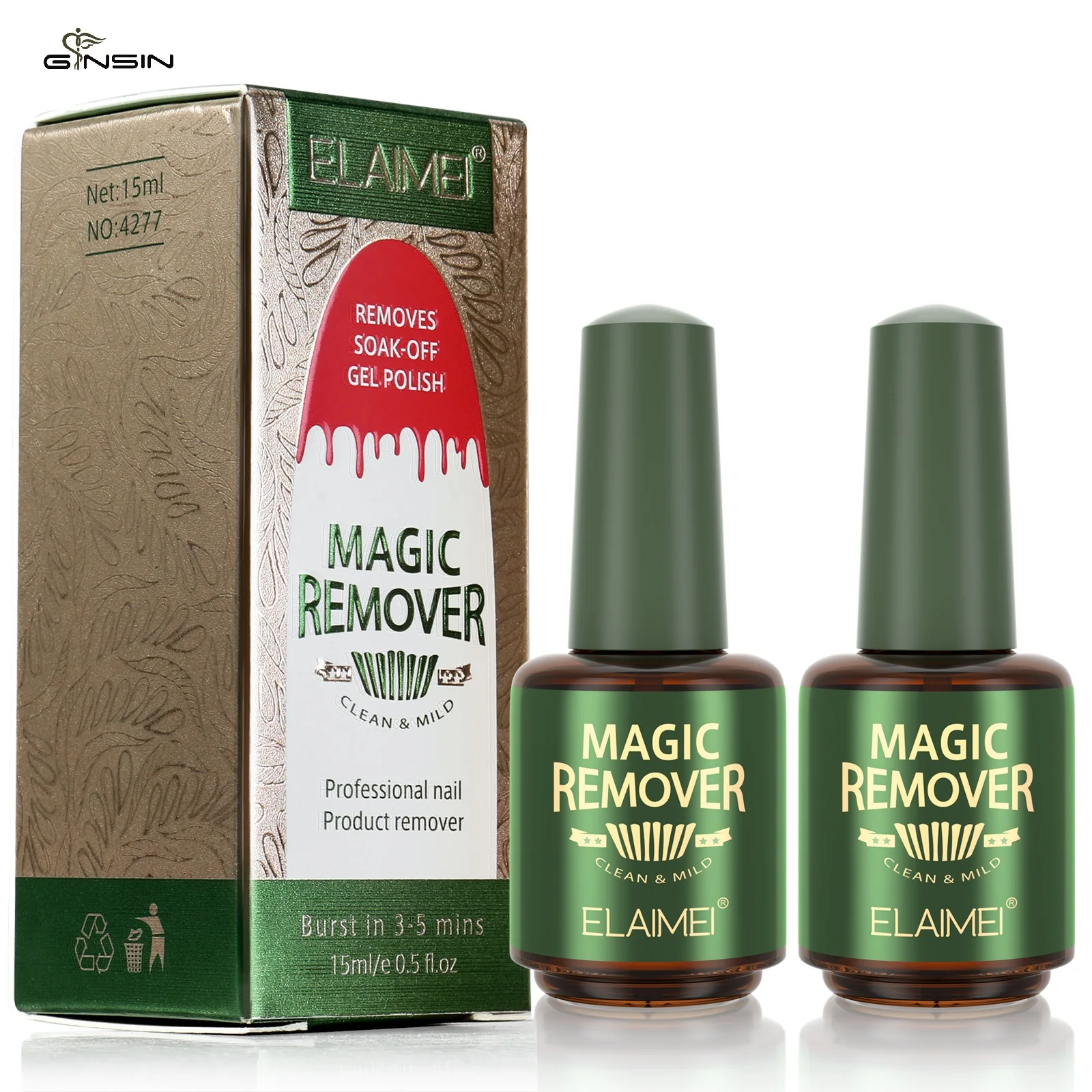 
Professional 15ml Soak Off Burst Gel Polish Cleaner Fast Peel Off Gel Cleaning Equipment Magic UV Gel Nail Polish Remover 