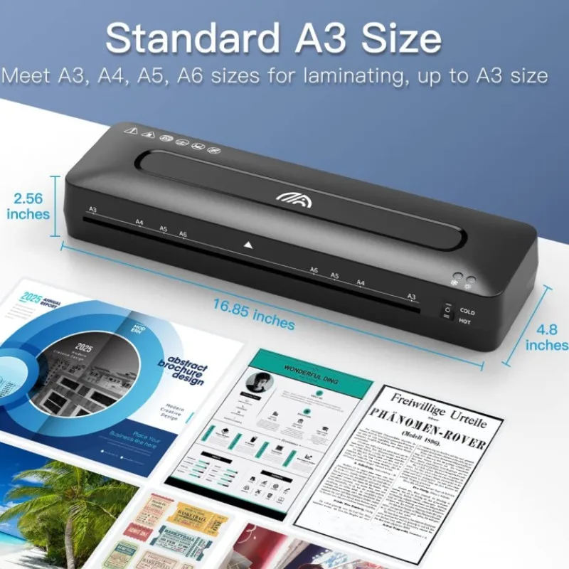 Customization OEM Photo Heat Press Laminating A3 Hot Cold Film Laminating Electric Lamination Machine