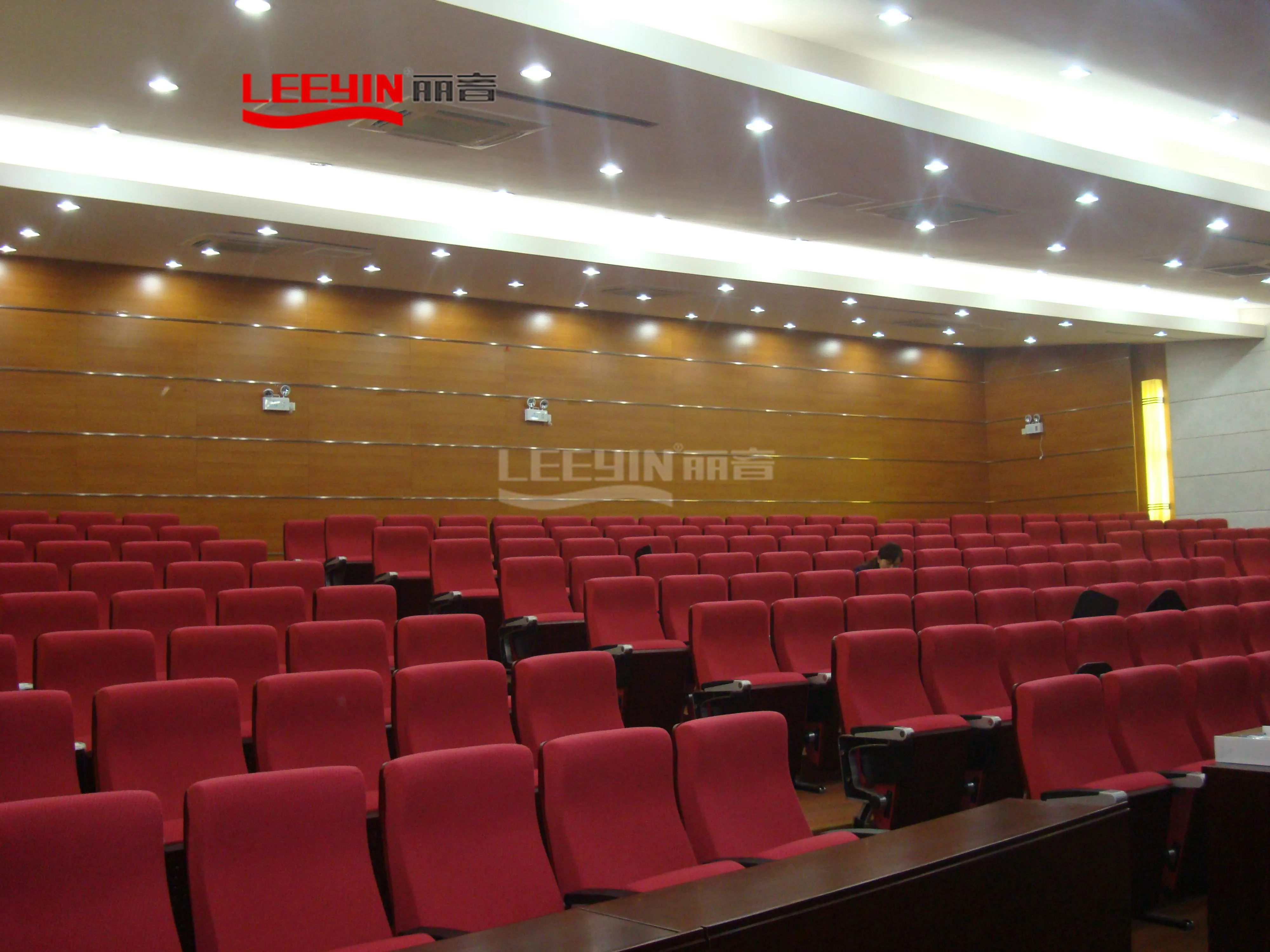 Eco-friendly Decorative DIY Sound Absorbing Panels E1 Board for Wall Ceiling Grooved Wooden Acoustic Panel