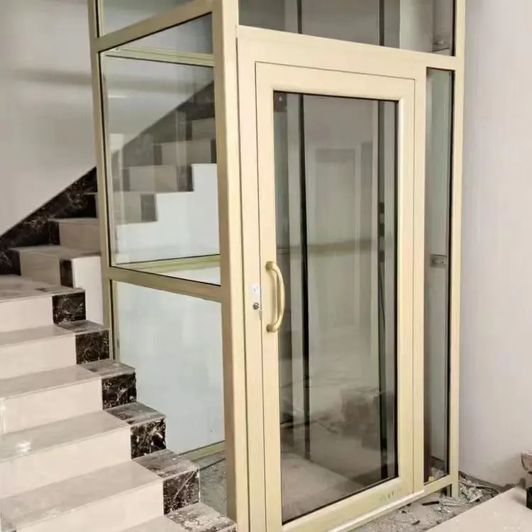 Good price 2 / 3/ 4 level small and simple home lift elevator max 2 -3 people home lifter