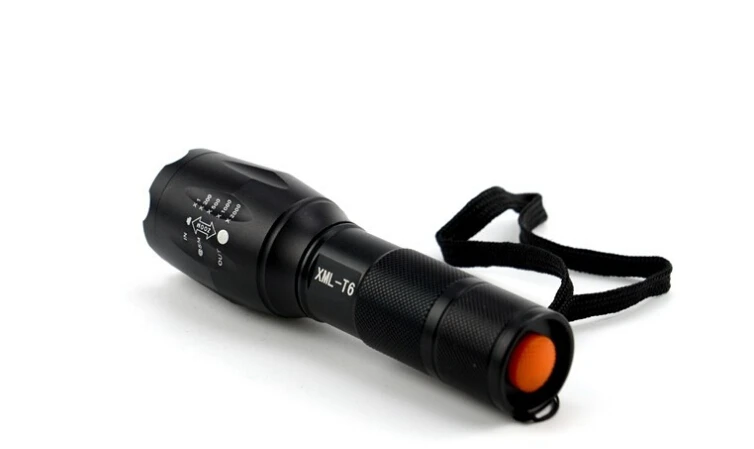  Outdoor 1200 Lumen XML T6 Waterproof LED Zoomable Military Tactical Self Defensive Camping