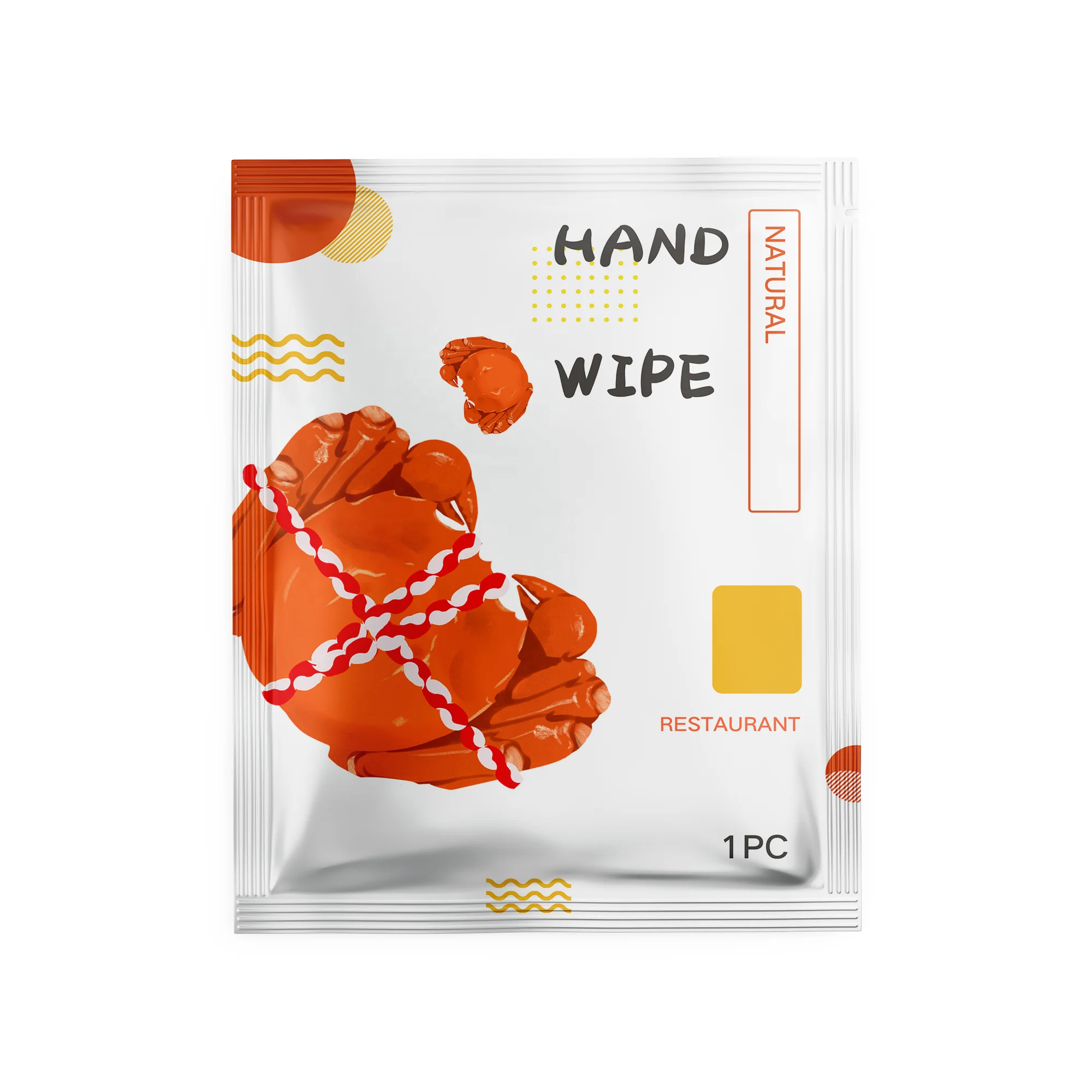 Single packed restaurant wet napkin wet wipes