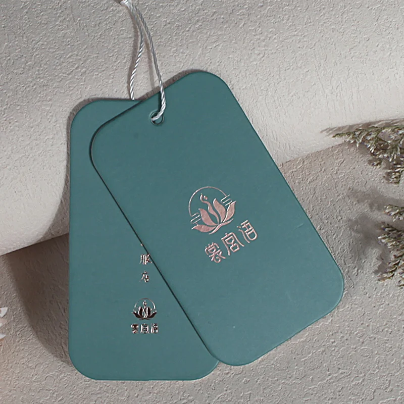 Custom Cheap Price Round Embossed Garment Label Tag Printed Logo Thank You Hang Tags On Clothes
