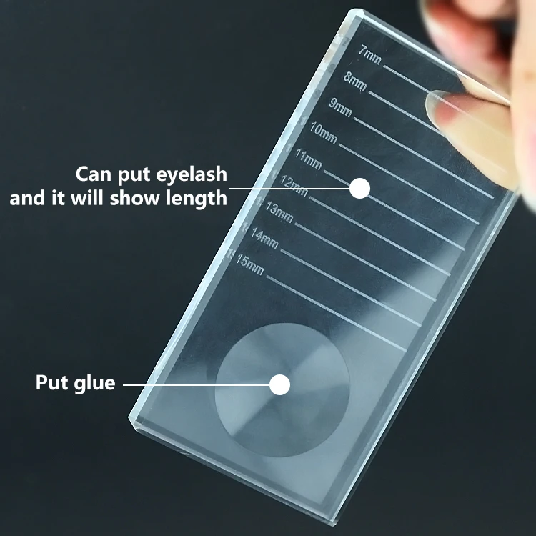 Eyelash Tools Transparent Lash Extensions Palette Acrylic Lash Tile