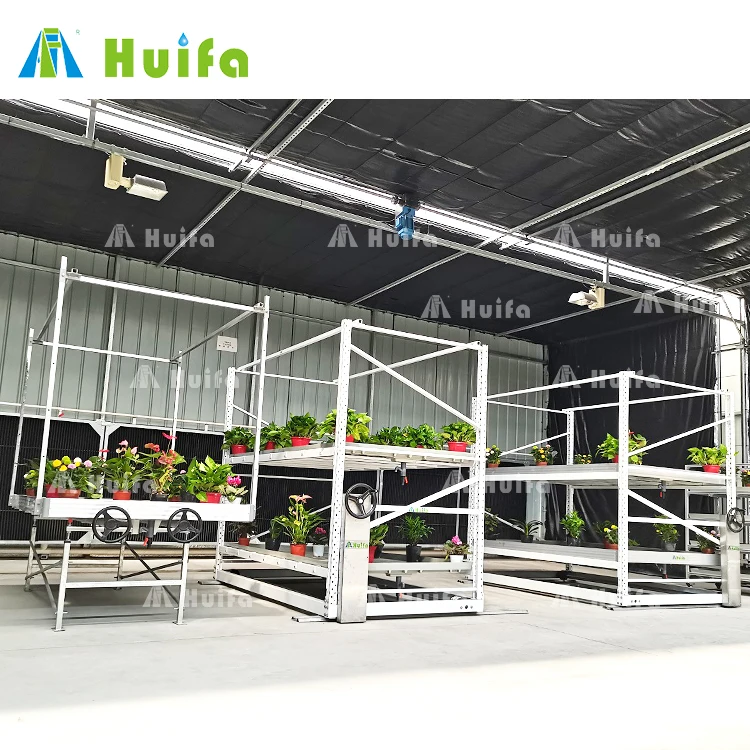 Seedbed Bench System Flood Growing Racks 4ftx8ft Grow Trays With Stand