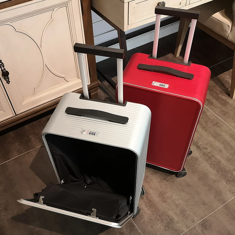 Business Suit Case 2020 New Trending Unique Front Open Aluminum Luggage