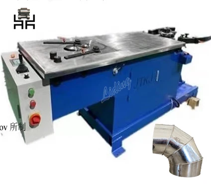 Electric/hydraulic elbow making machine, hvac gorelocker for duct