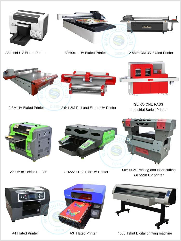Plastic Glass Metal Wood Phone case Uv Flatbed Printer Bottle Automatic Multi Purpose Digital Print Pen Printing Machine logo