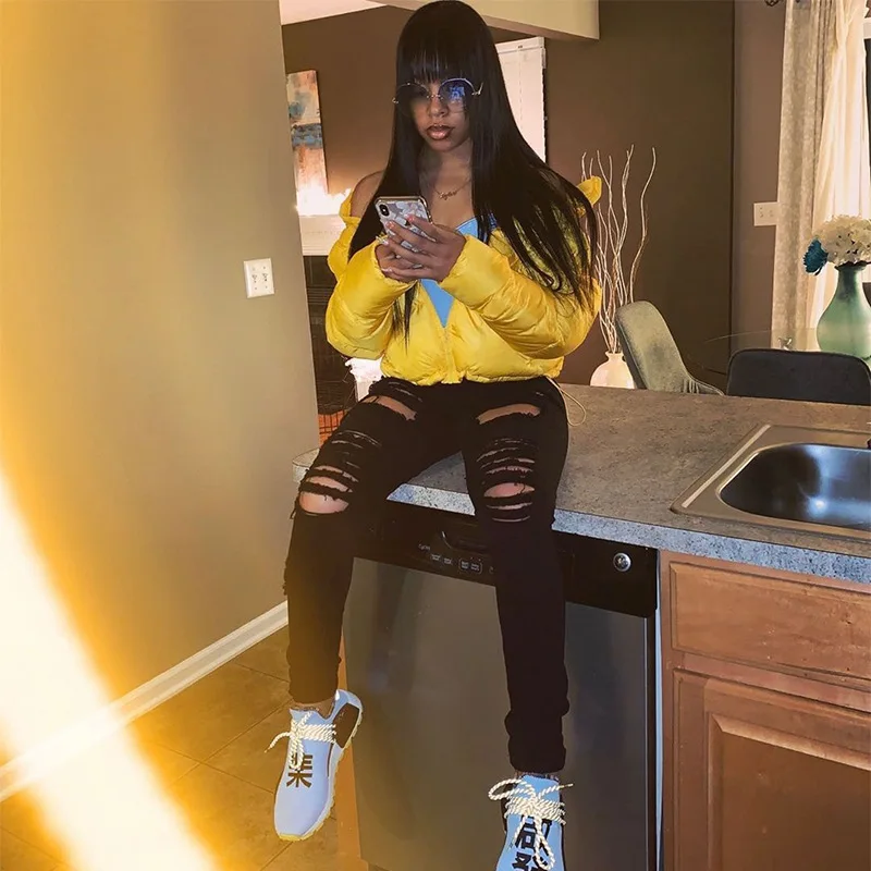 High Quality New Design Custom Windproof stylish soild color pink crop top puffer jacket for women