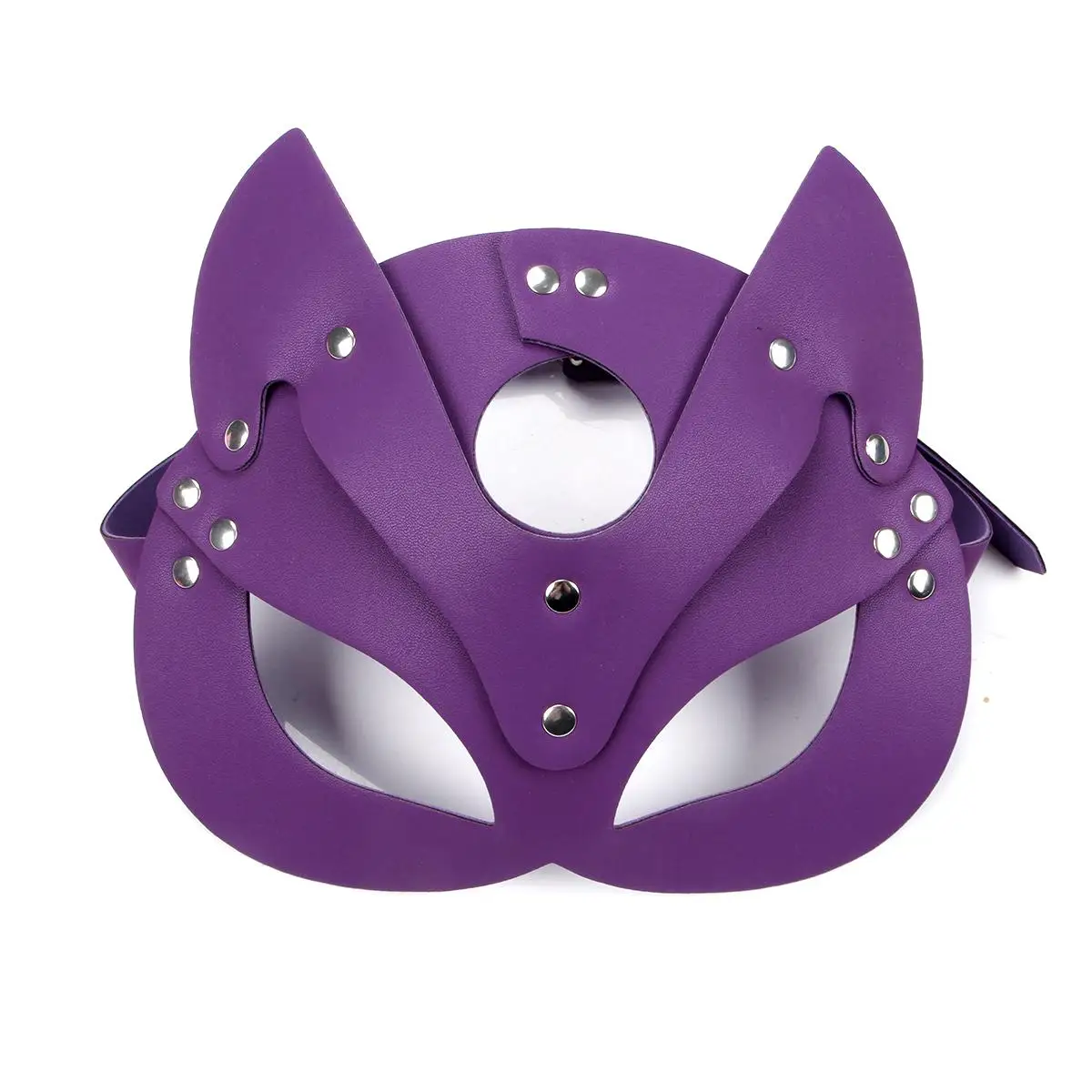 MOGlovers Pu Leather Sex Toys Cosplay Kit Hald Face Eye Masks  Accessories Fox or to the Face Mask Sexy Costumes for Adult