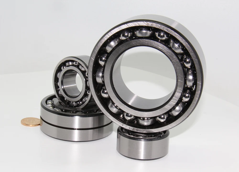 HRTZC  Double row angular contact ball bearing with S-shaped iron retainer with installed ball gap 3313 S